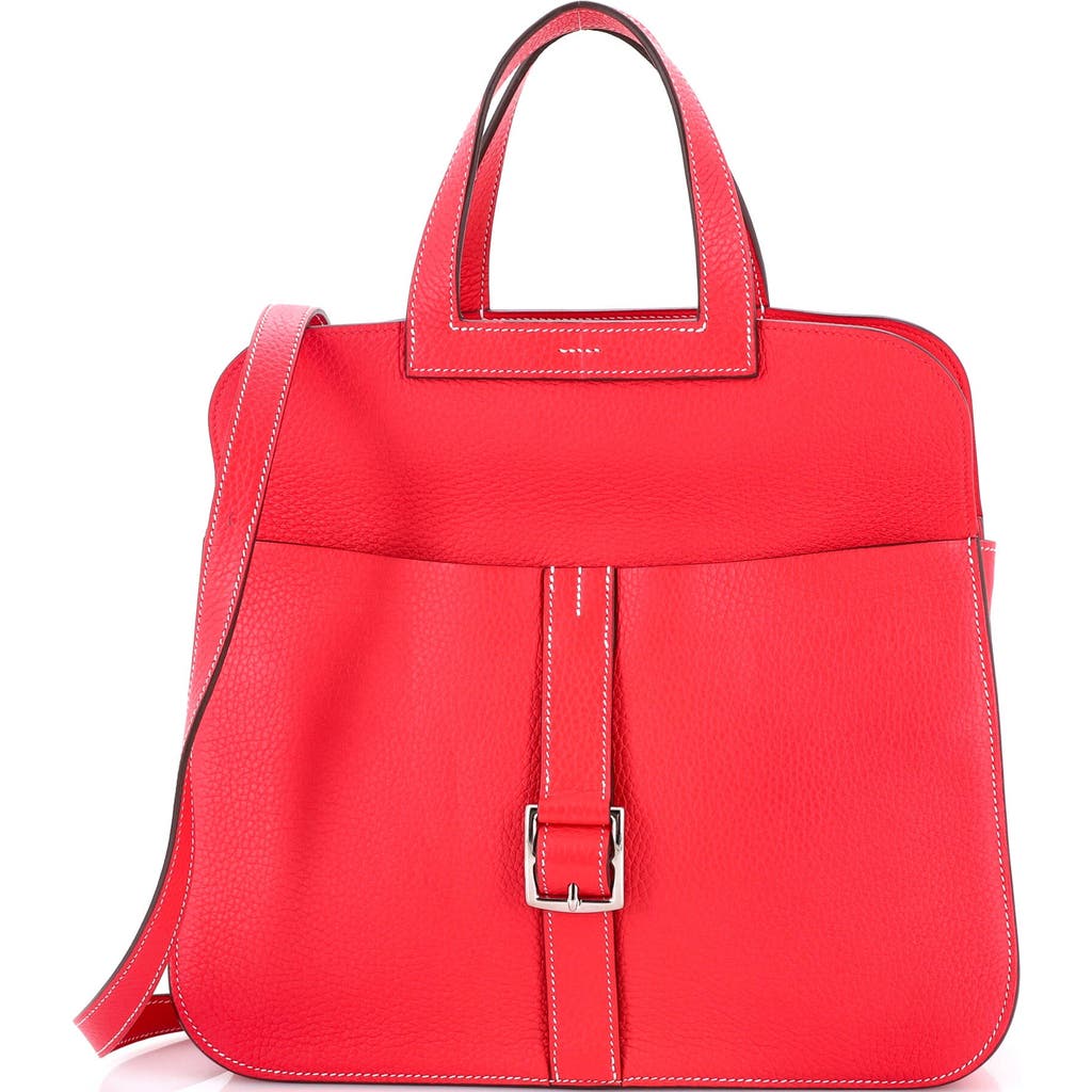 Pre-owned Hermes Hermes Halzan Bag Clemence 31 In Pink