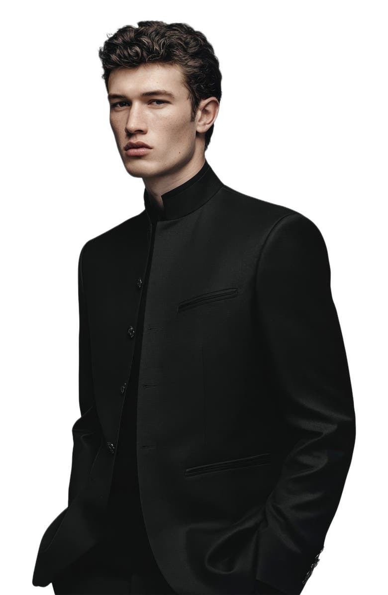 Blvck Mandarin Jacket, Alternate, color,