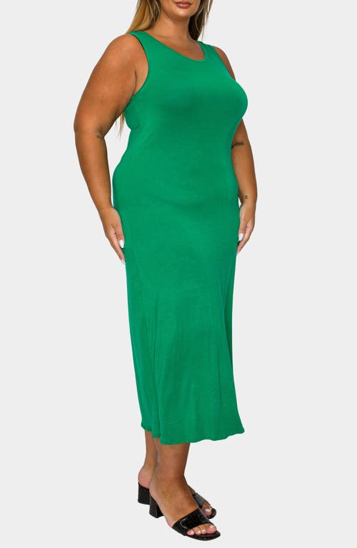 L I V D Mellie Sleeveless Jersey Maxi Dress In Green