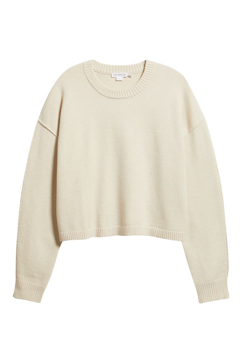 Cozy Crewneck Sweater, Alternate, color, VANILLA001