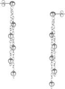 Spero London Dorica Sterling Silver Multi Bead Drop Earring