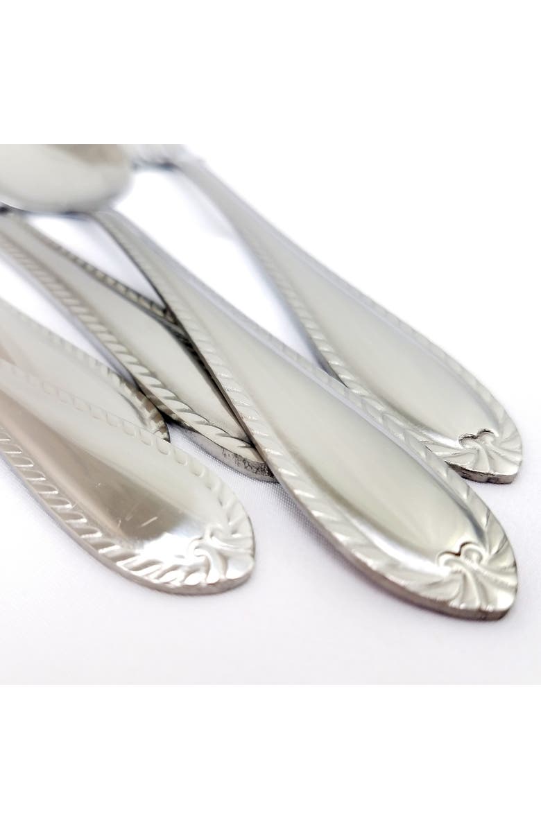 Gibson Home Wilmington Plus 55-Piece Flatware Set, Alternate, color, Silver