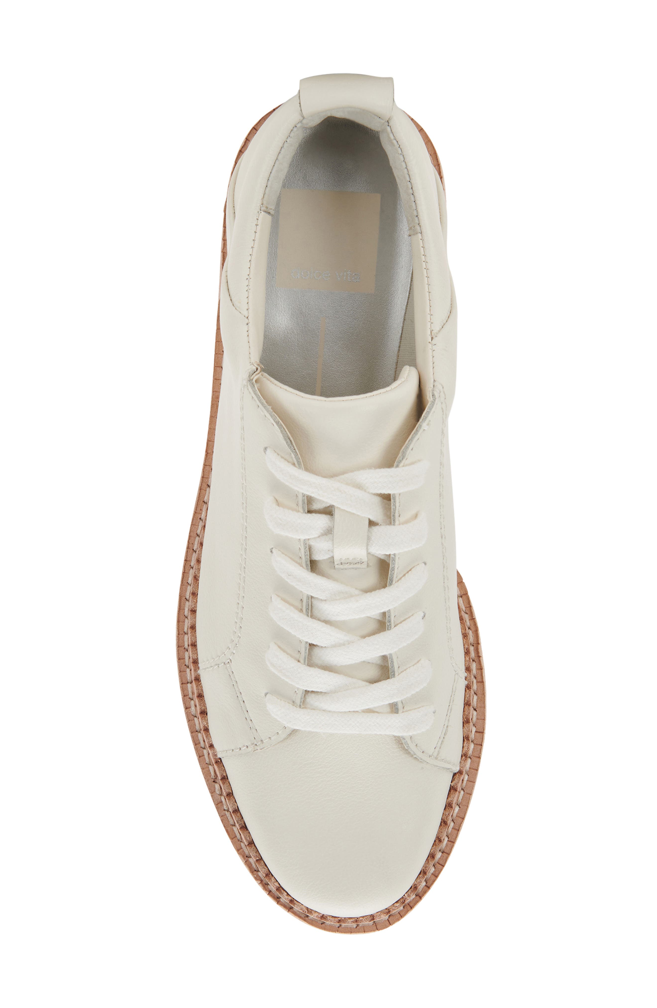 Toyah Platform Sneaker, Alternate, color, WHITE LEATHER