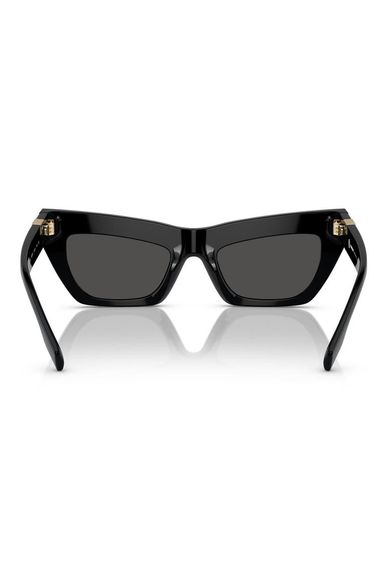 51mm Cat Eye Sunglasses, Alternate, color, BLACK