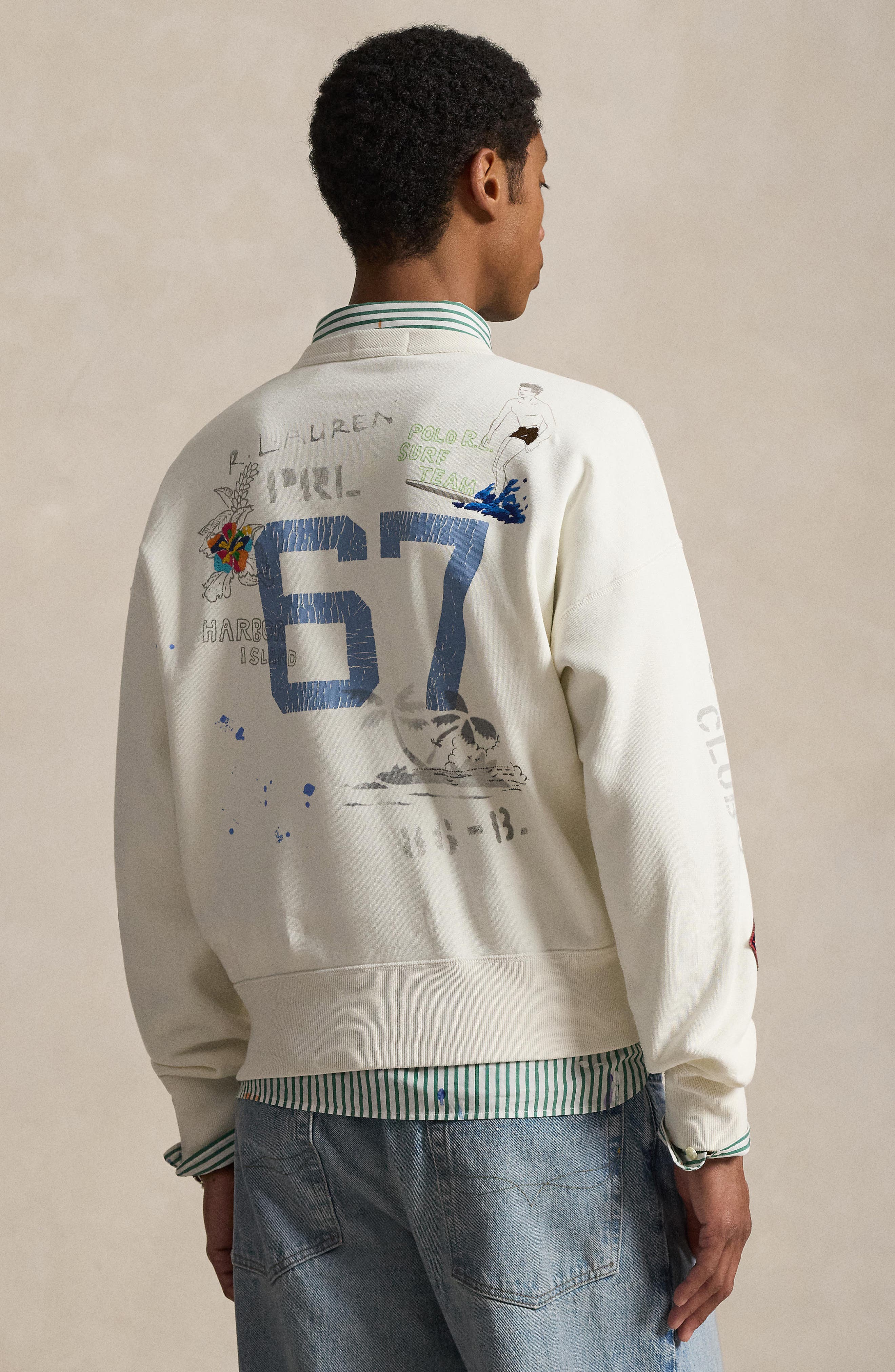 Polo Ralph Lauren Vintage Fit Peace Love Surf Embroidered