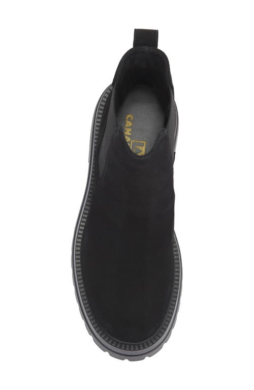 La Canadienne Winslow Lug Sole Chelsea Boot In Black