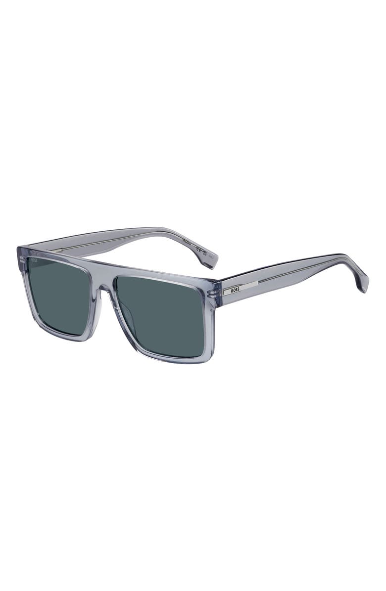 BOSS 58mm Sunglasses, Alternate, color, Blue/ Grey
