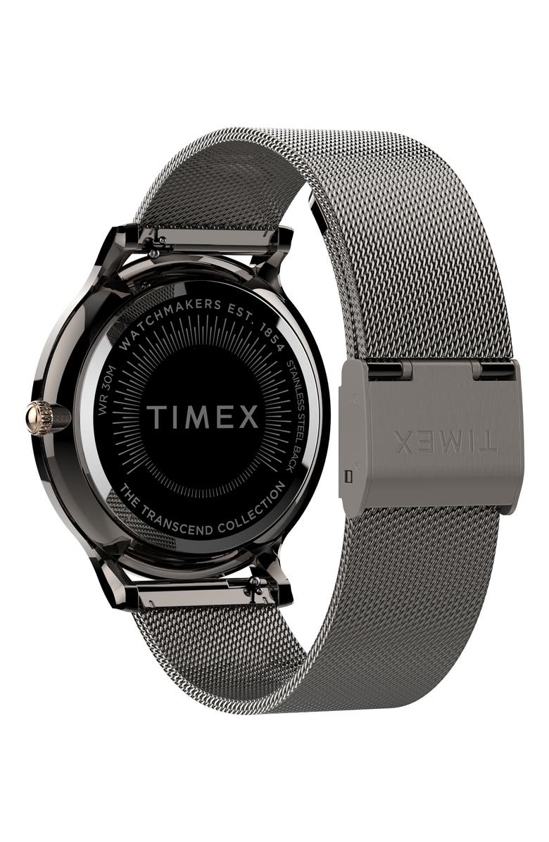 Timex<sup>®</sup> Transcend Mesh Strap Watch, 38mm, Alternate, color, 