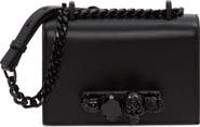 McQueen Alexander McQueen Mini Jewelled Leather Crossbody Bag