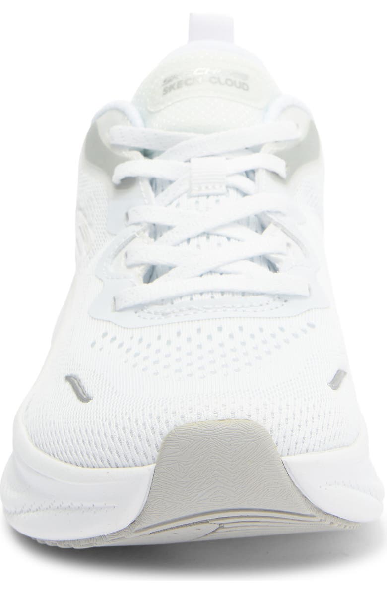 SKECHERS Skech Cloud Gentle Glow Sneaker, Alternate, color, White/ Silver