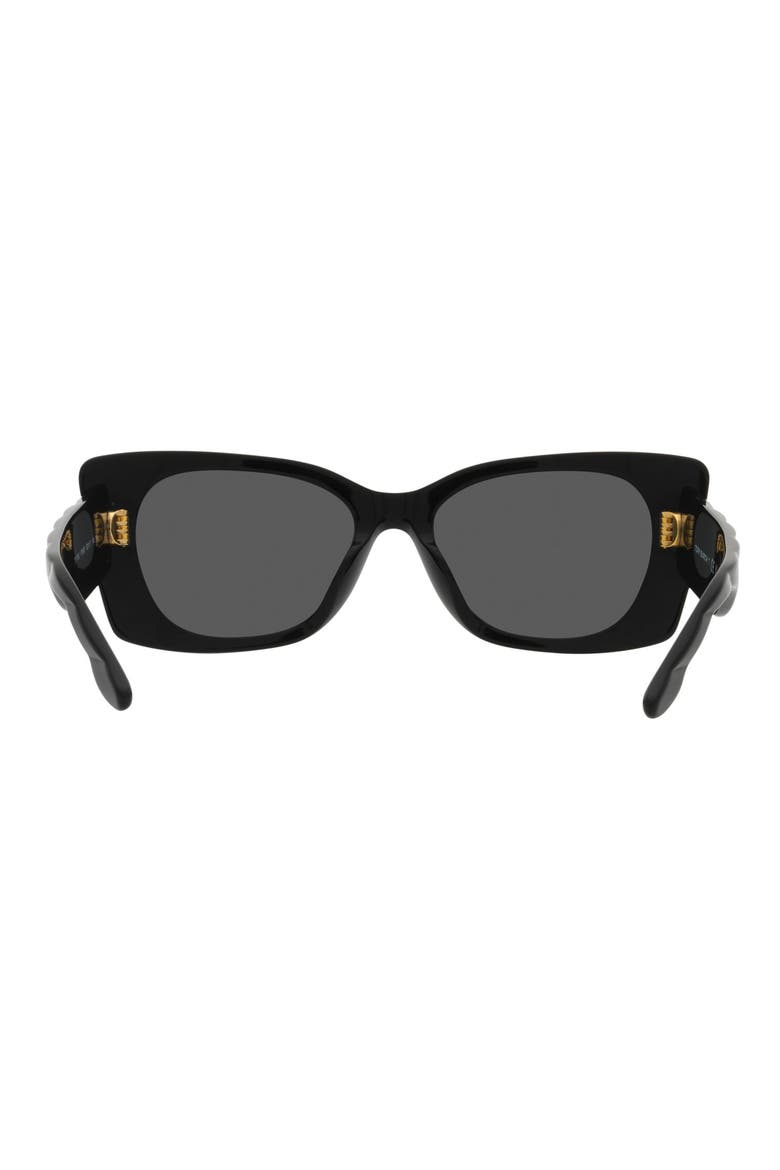 52mm Irregular Sunglasses, Alternate, color, BLACK