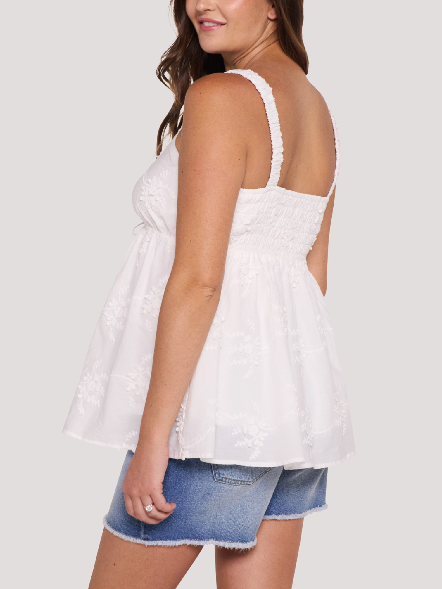Scrunch Strap Woven Cami - image 2