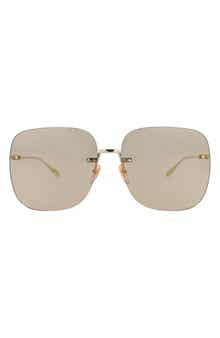 Gucci 65mm Novelty Square Sunglasses