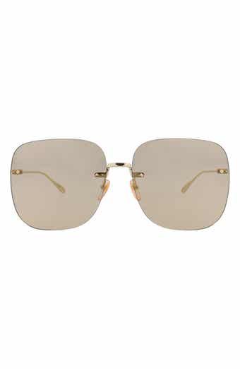 Gucci 65mm Novelty Square Sunglasses