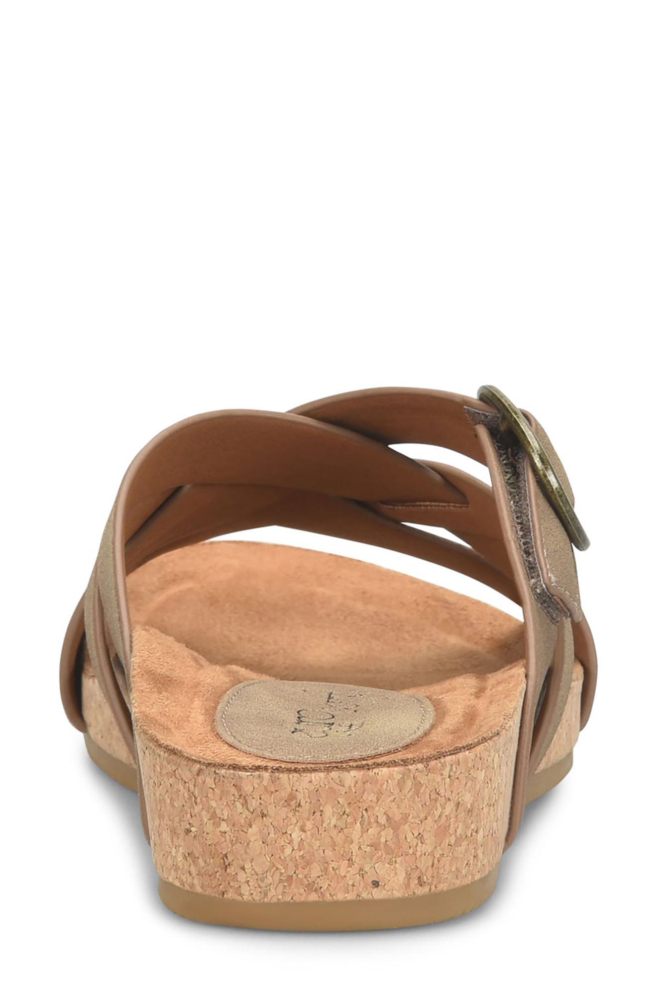EUROSOFT Grainger Wedge Sandal, Alternate, color, Stone