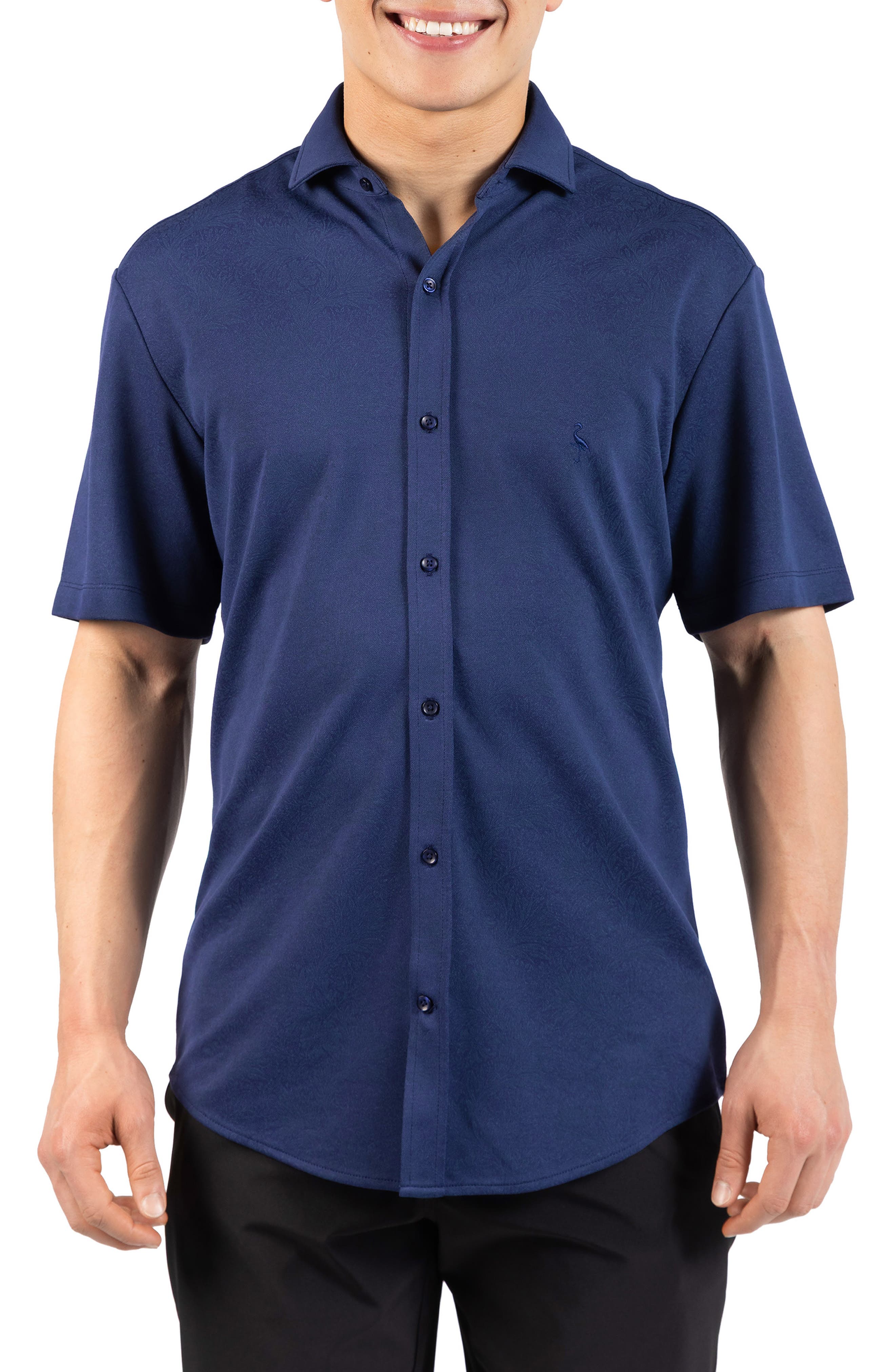 Tropical Short Sleeve Button-Up Shirt - image 3