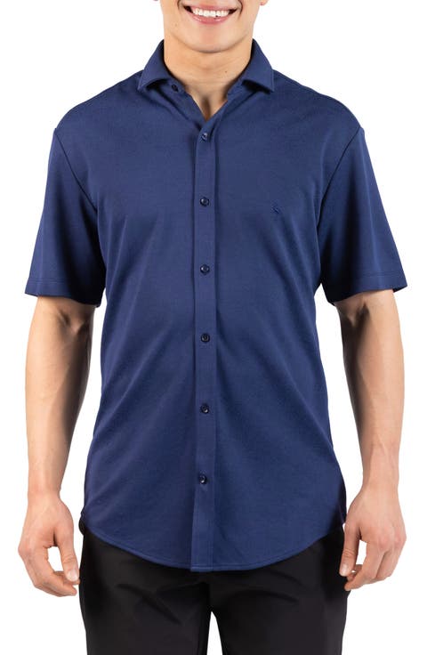 Tropical Short Sleeve Button-Up Shirt