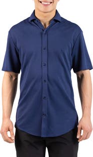 TailorByrd Tropical Short Sleeve Button-Up Shirt