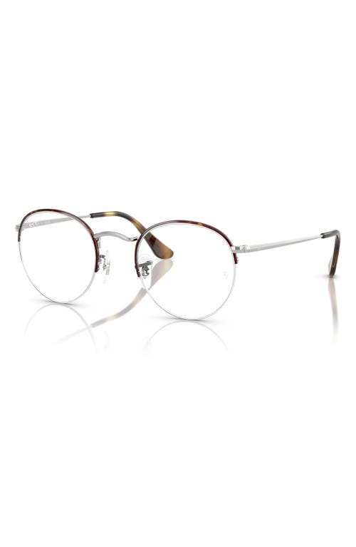 RAY BAN RAY-BAN 51MM ROUND OPTICAL GLASSES
