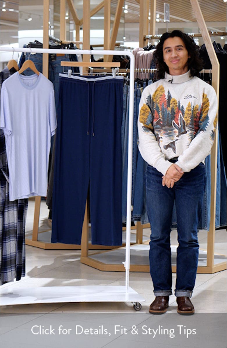 Lightweight Cotton Blend Pajama Pants, sales video thumbnail