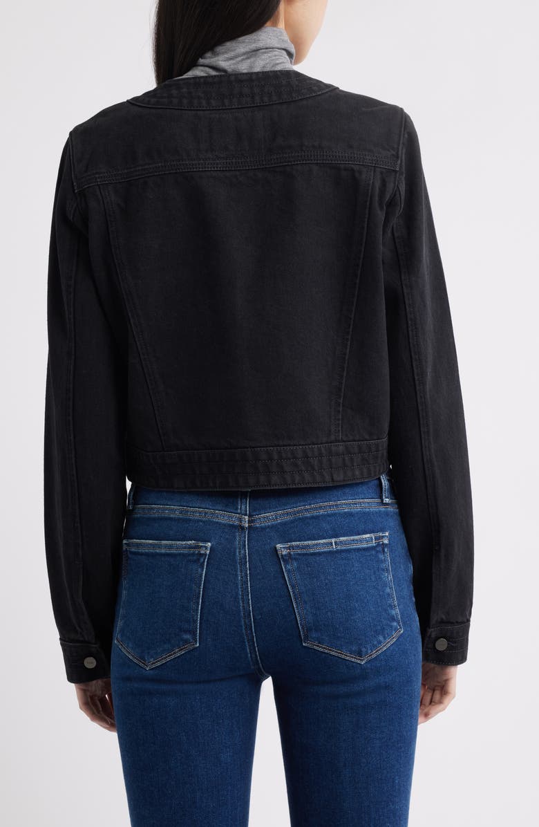 PAIGE Kiya Crop Denim Jacket, Alternate, color,