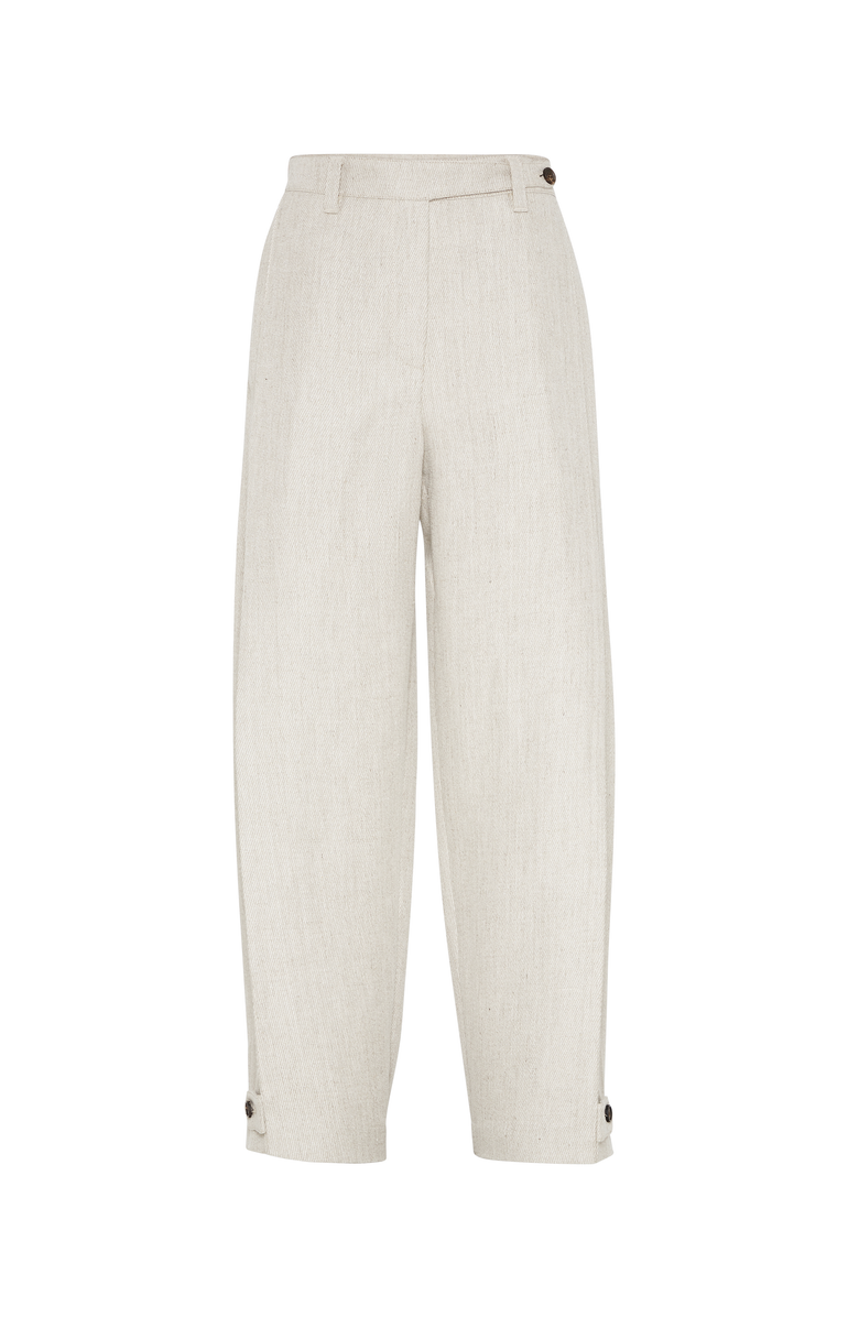 Brunello Cucinelli Linen cover trousers, Main, color, 