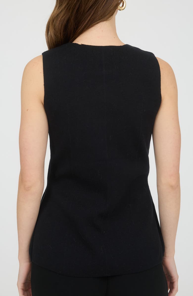 Blu Pepper Sweater Vest, Alternate, color, Black