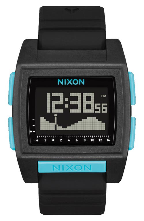 Nixon Base Tide Pro Digital Silicone Strap Watch, 42mm In Multi