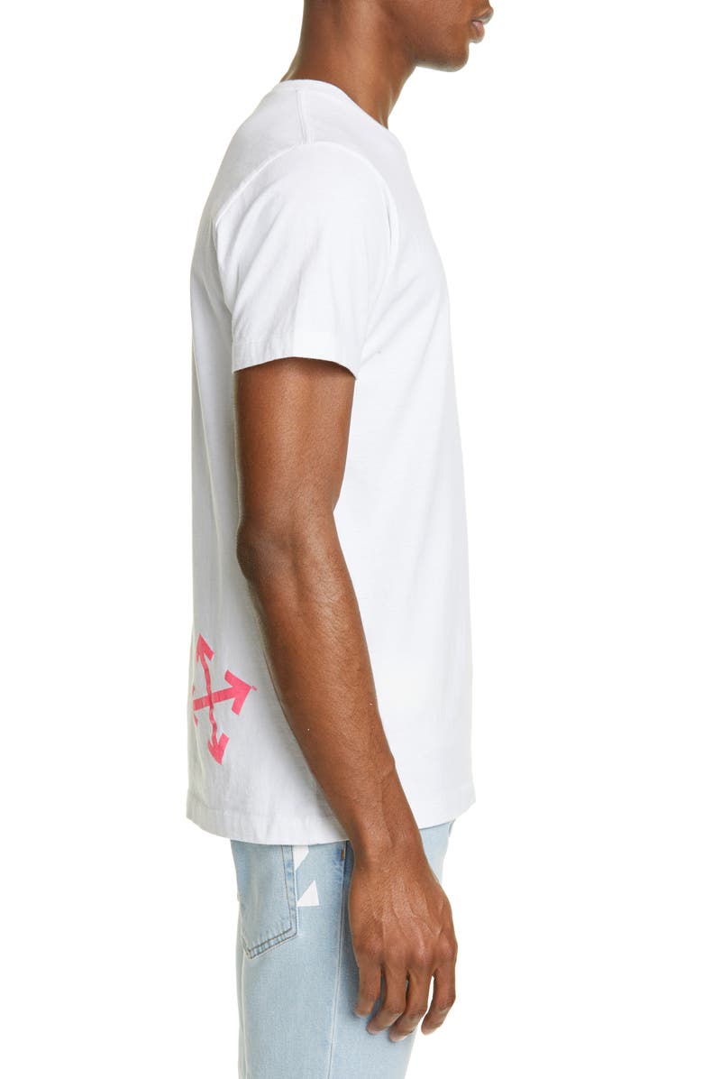 Off-White Slim Fit Halftone Arrow Graphic T-Shirt, Alternate, color,