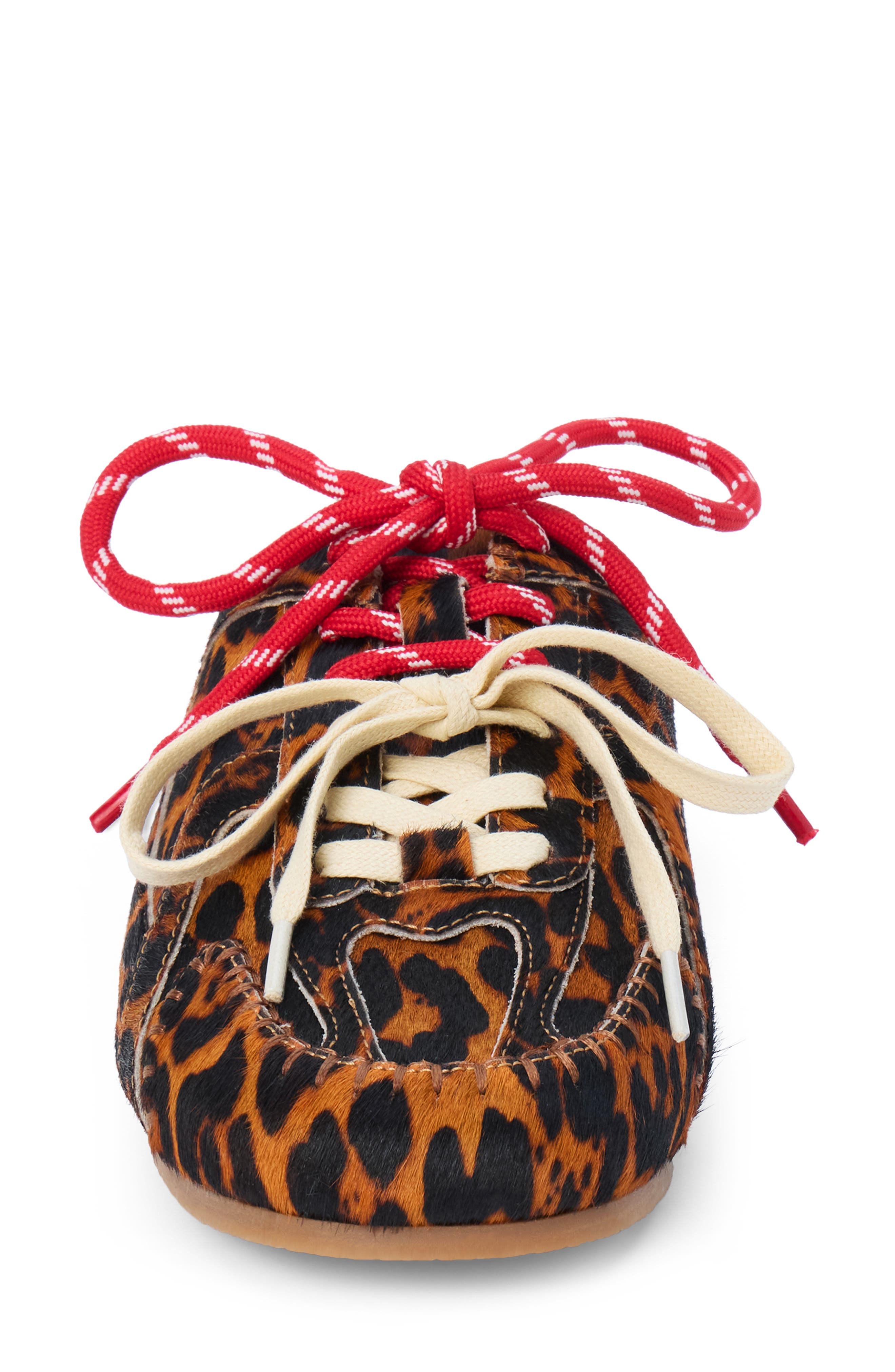 Devyn Lace-Up Mule, Alternate, color, LEOPARD COWHAIR