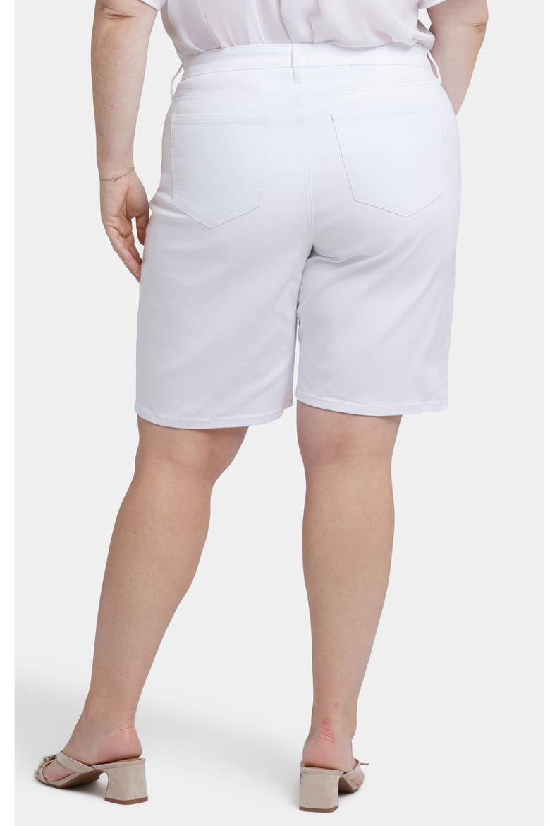 Lilly Straight Leg Denim Shorts, Alternate, color, OPTIC WHITE