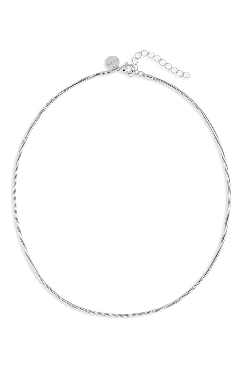 Sophia Snake Chain Necklace, Main, color, SILVER
