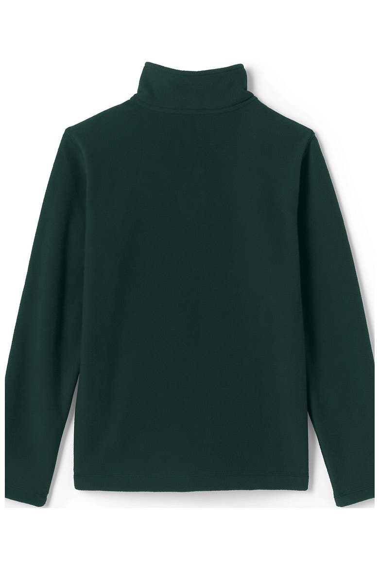 School Uniform Kids Lightweight Fleece Quarter Zip Pullover, Alternate, color, Evergreen