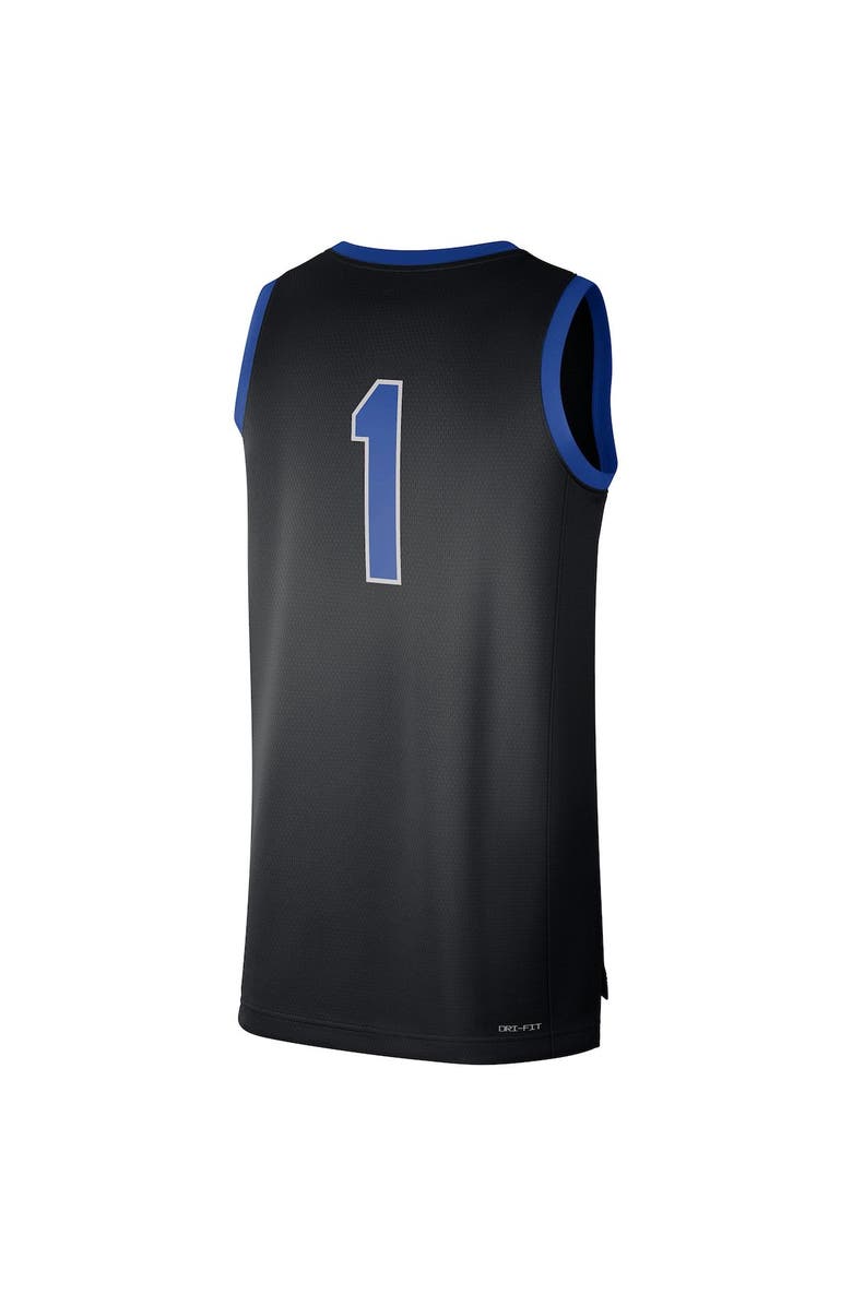Nike Men's Nike #1 Black Kentucky Wildcats Replica Basketball Jersey, Alternate, color,