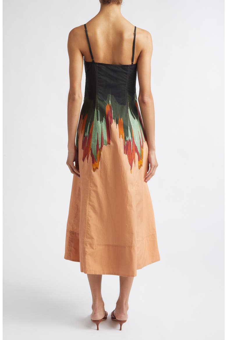 Fiora Floral Cotton Dress, Alternate, color, AGATE