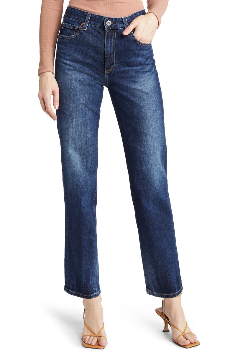 AG Saige High Waist Straight Leg Jeans, Main, color,