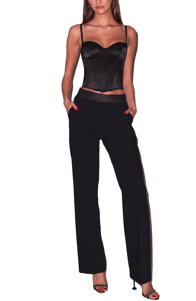 Fleur Du Mal Hamptons Bustier, Main, color, Black