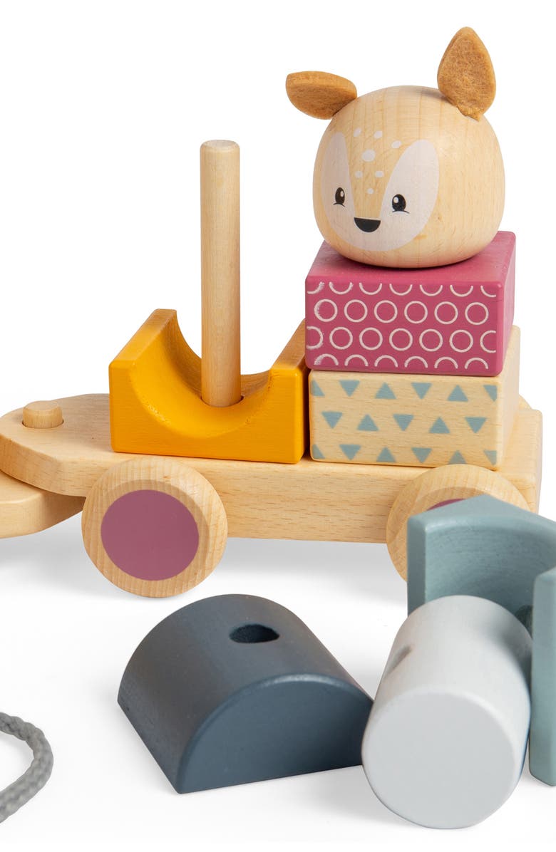 Bigjigs Toys FSC<sup>®</sup> Certified Activity Pull Along Train, Alternate, color, Multicoloured