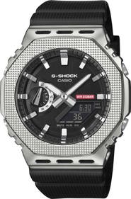 G-SHOCK G-Steel 5600 Series GM-5600M-1 Ana-Digi Resin Strap Watch, 49.3mm x 44.4mm