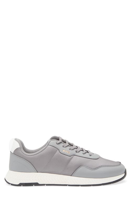 Hugo Boss Boss Titanium Runn Sneaker In Gray