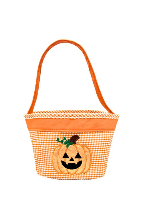 Bits & Bows Petite Jack-o-lantern Halloween Pumpkin Tote In Orange