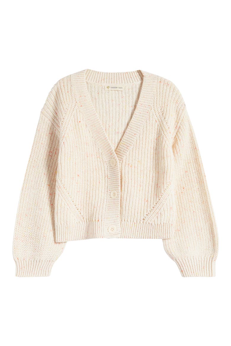 Kids' Fleck Cardigan, Main, color, IVORY EGRET MULTI NEP