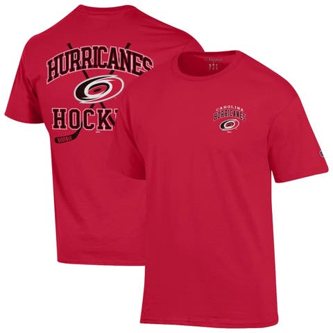 Men's Champion Red Carolina Hurricanes Stick With It Jersey T-Shirt