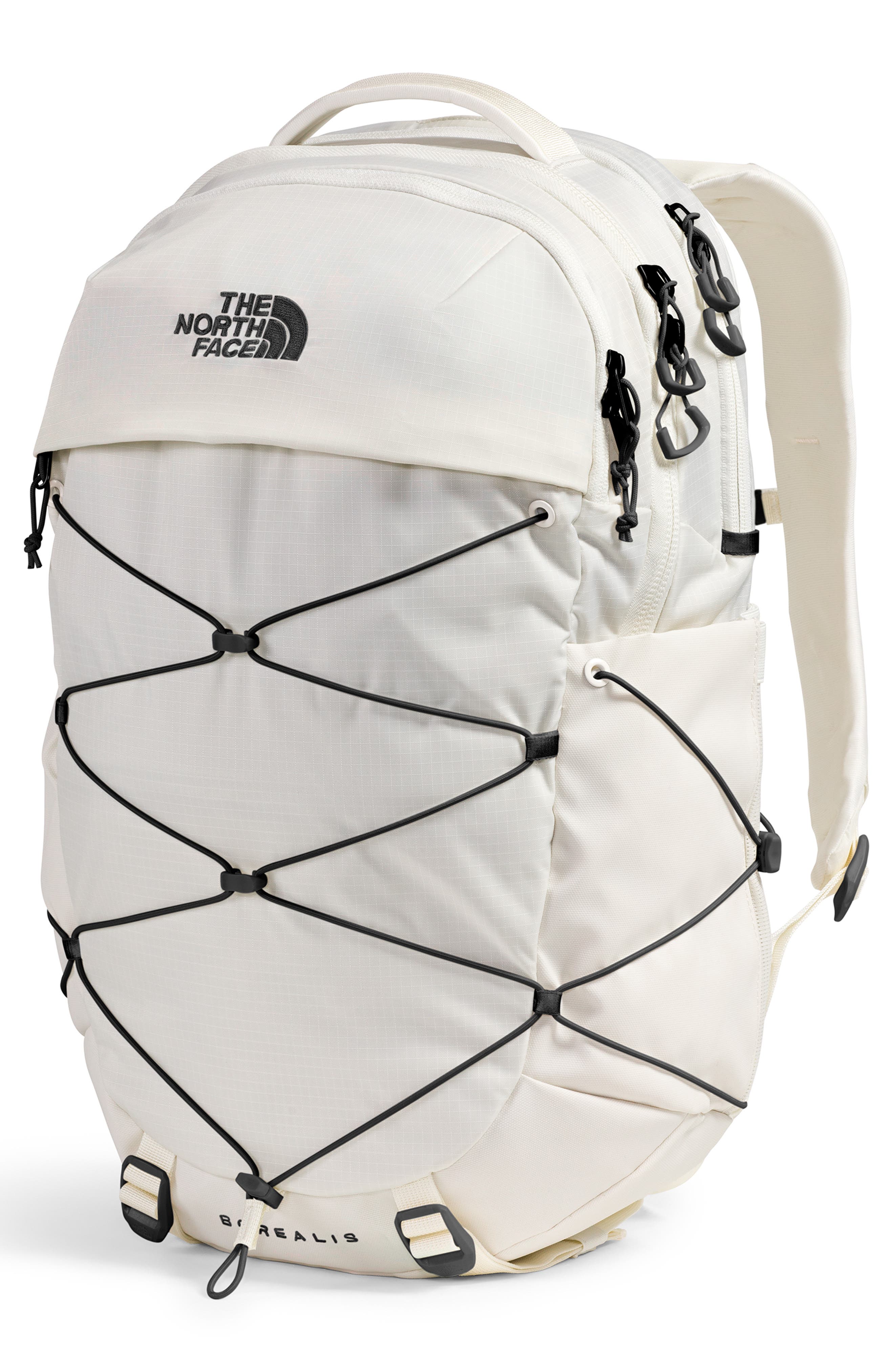 Borealis Water Repellent Backpack, Alternate, color, WHITE DUNE/ TNF BLACK
