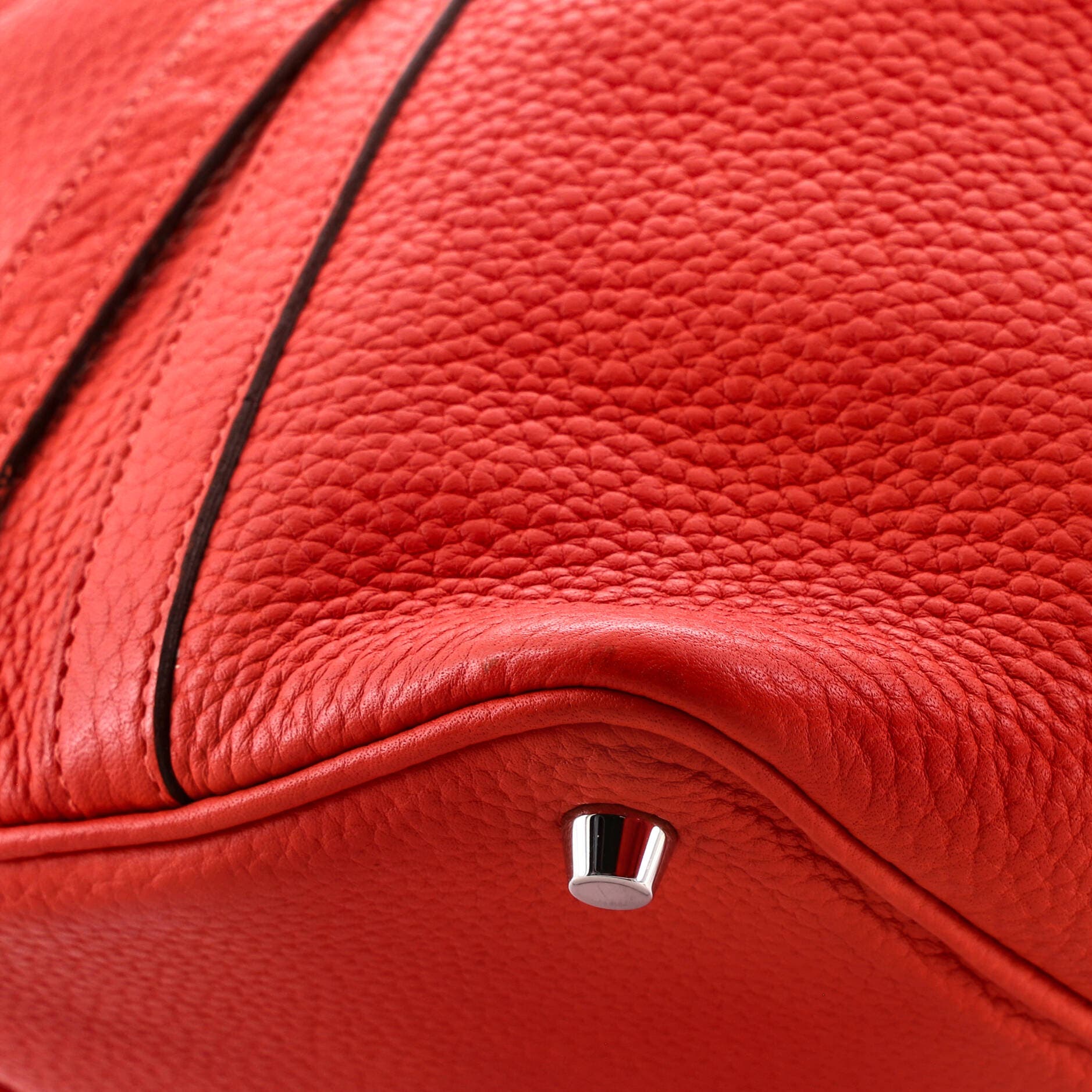 Pre-Owned Hermes Picotin Lock Bag Clemence PM, Alternate, color, Rouge Pivoine