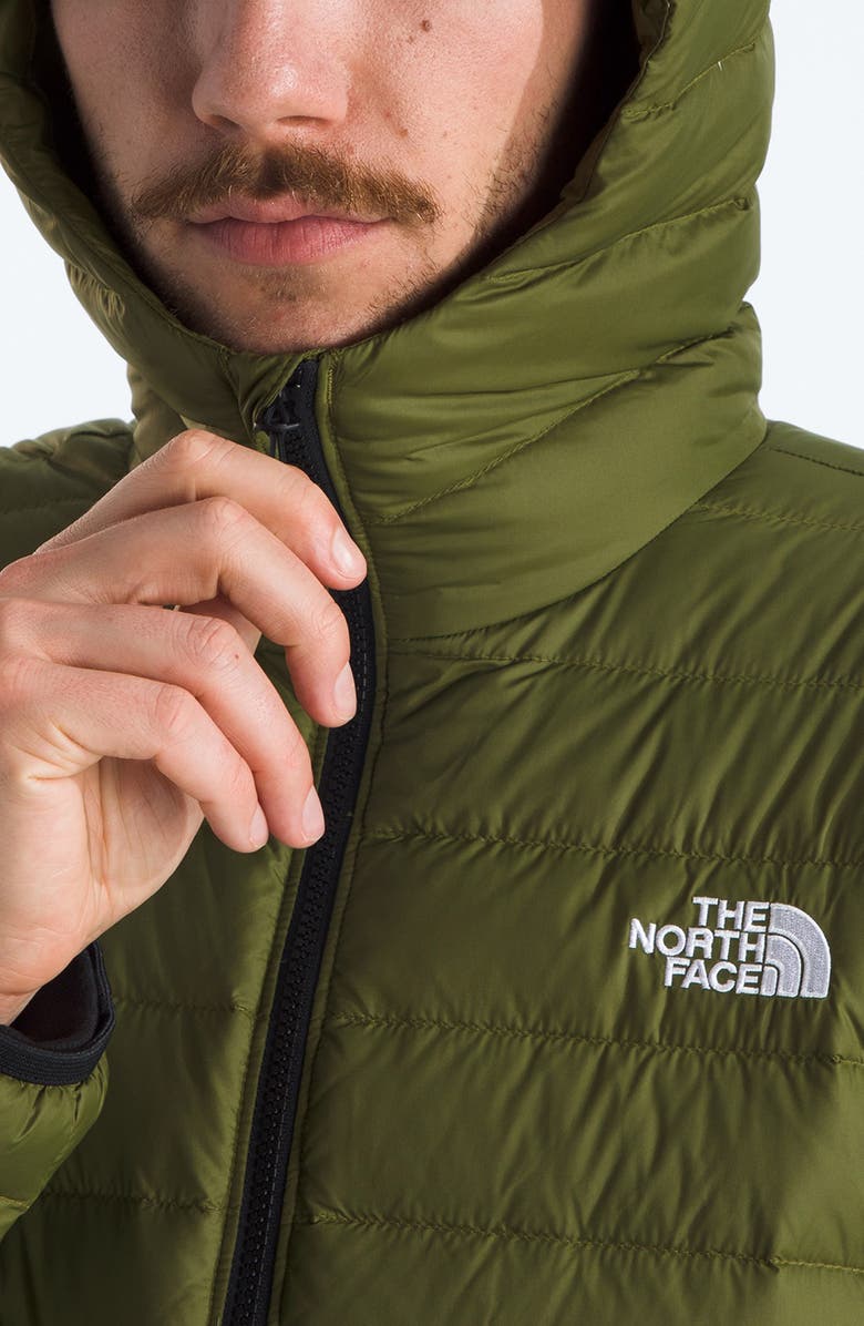 The North Face Classic 700 Fill Power Down Hooded Jacket, Alternate, color, Woodland Green