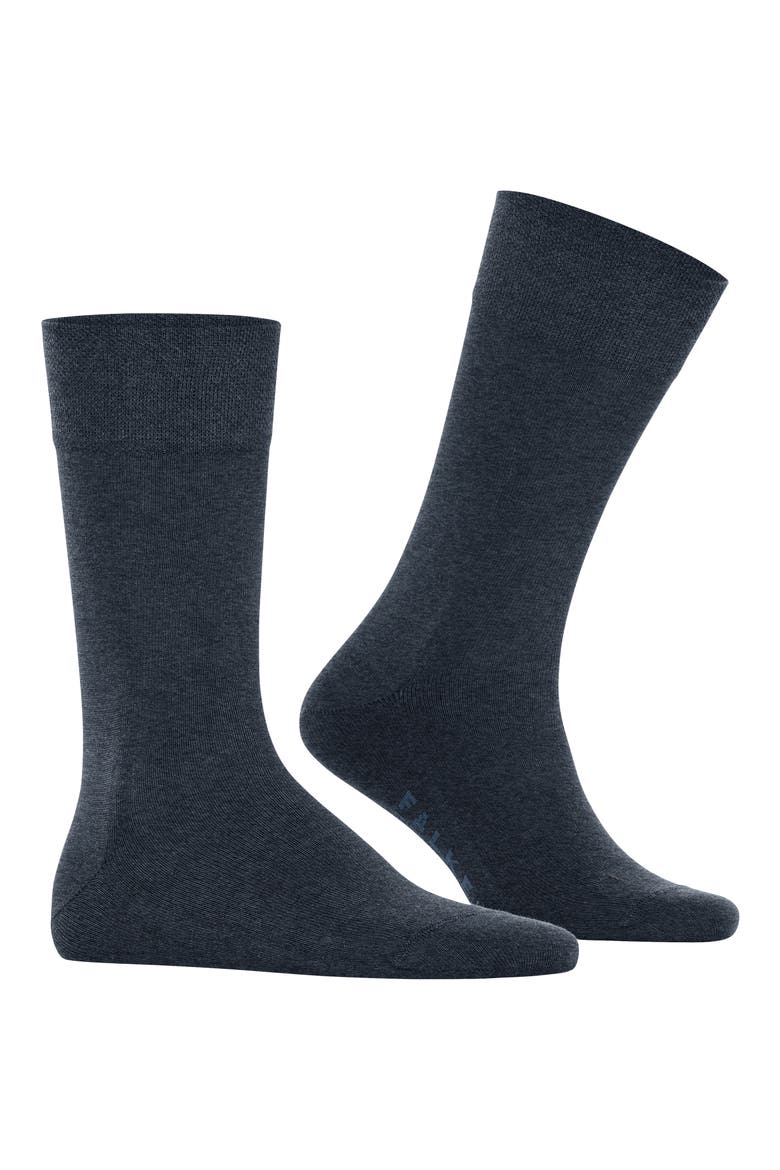 Sensitive New York Crew Socks, Main, color, NAVY MELANGE-6127