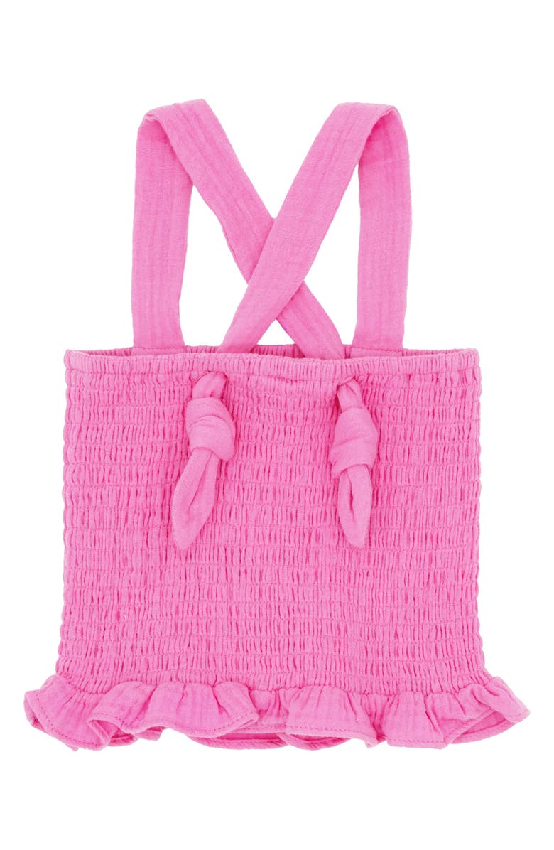 Feather 4 Arrow Kids' Sundaze Smocked Cover-Up Top, Alternate, color, Pink Carnation