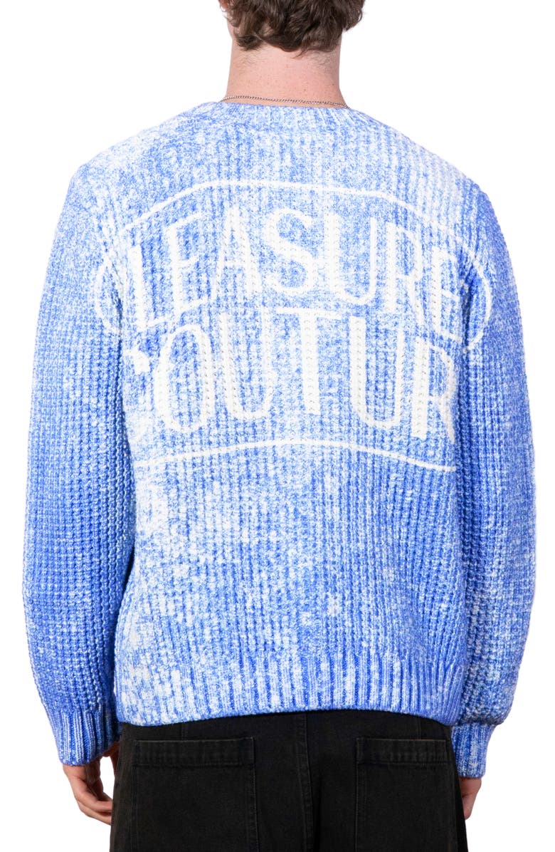 PLEASURES Acid Wash Oversize Sweater, Alternate, color, Blue
