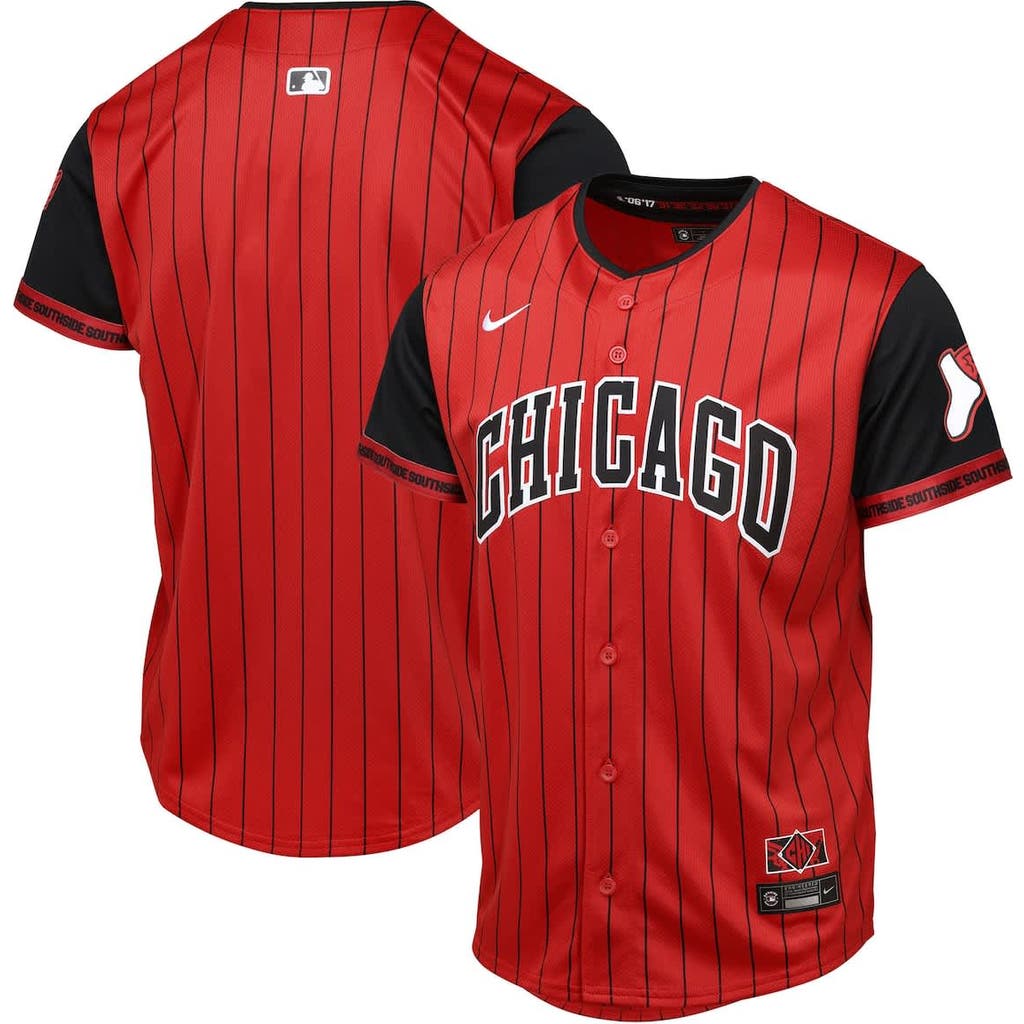 Outerstuff Kids' Youth Red/black Chicago White Sox 2025 City Connect Limited Jersey In Purple